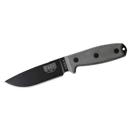 Esee Knives 2023 Esee 4, Plain Edge, Coyote Brown Sheath ESE-ESEE-4P